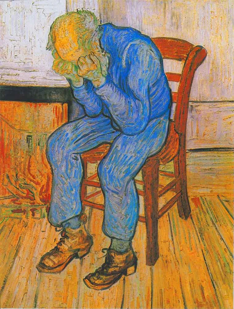 Anciano en pena fue una de las últimas obras de Van Gogh.