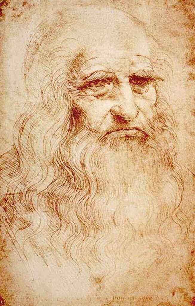 Autorretrato de Leonardo Da Vinci.