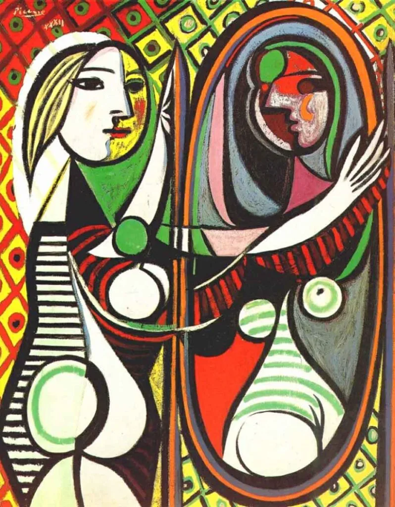 Mujer frente a un espejo, de Picasso.