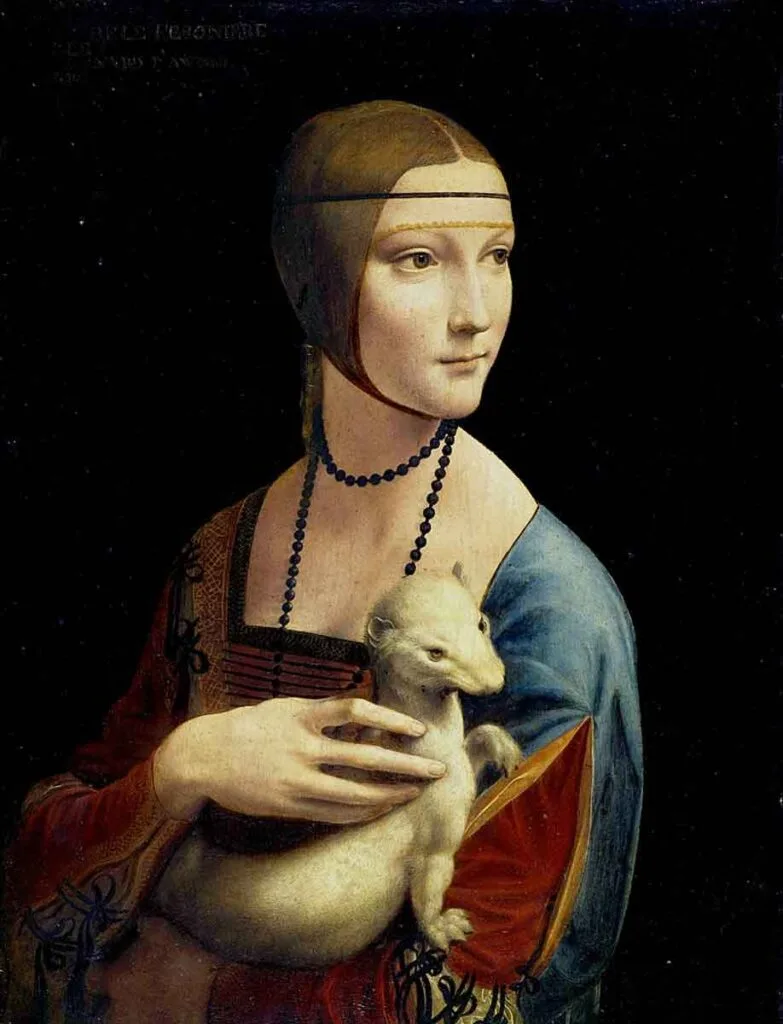 La dama del Armiño de Leonardo da Vinci.