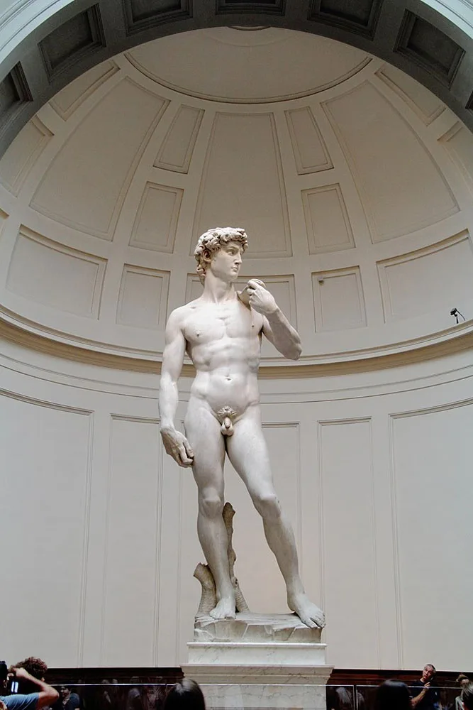 El David se encuentra en la galería de la Academia de Florencia.