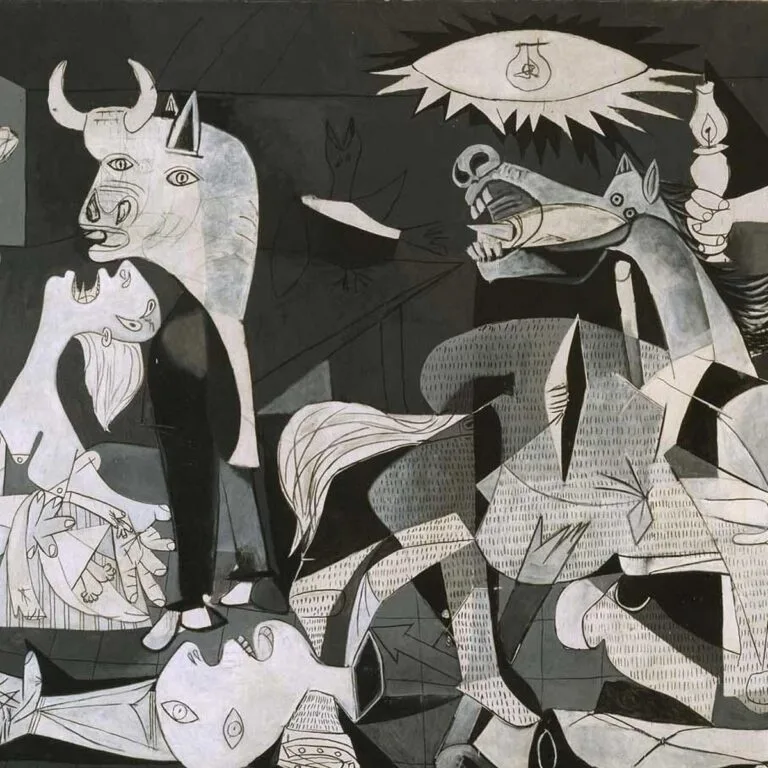 El Guernica es una de las obras más famosas del pintor Pablo Picasso.