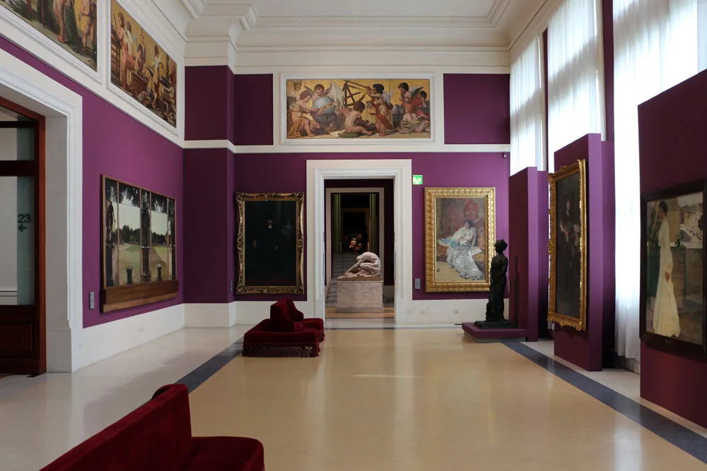 Galería nacional de Arte en Roma, interior. 