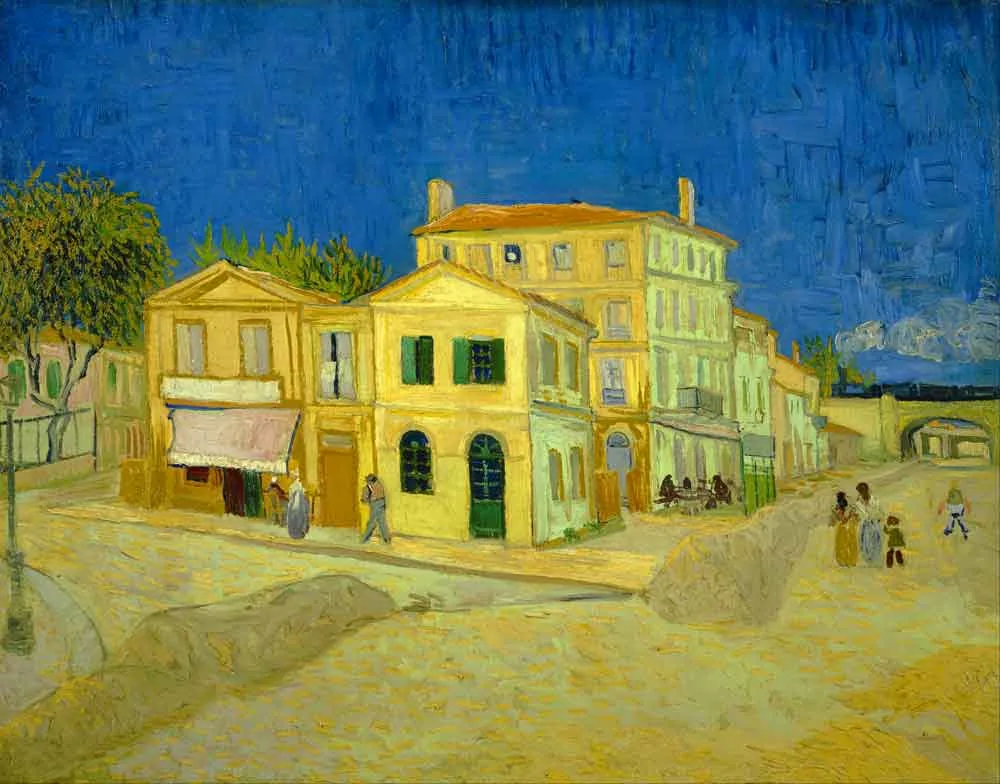 La casa amarilla era el lugar donde vivía Van Gogh.