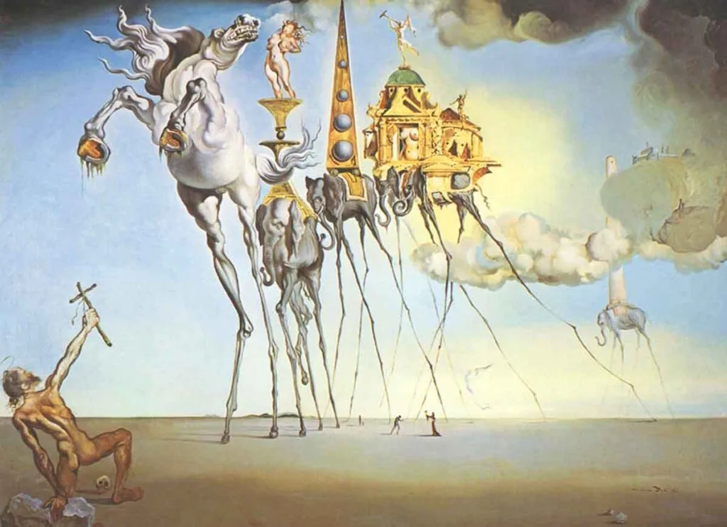 La tentación de San Antonio de Salvador Dalí.