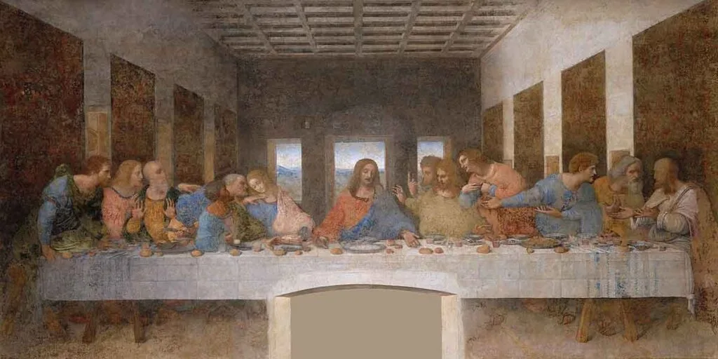 La última Cena de Leonardo Da Vinci.
