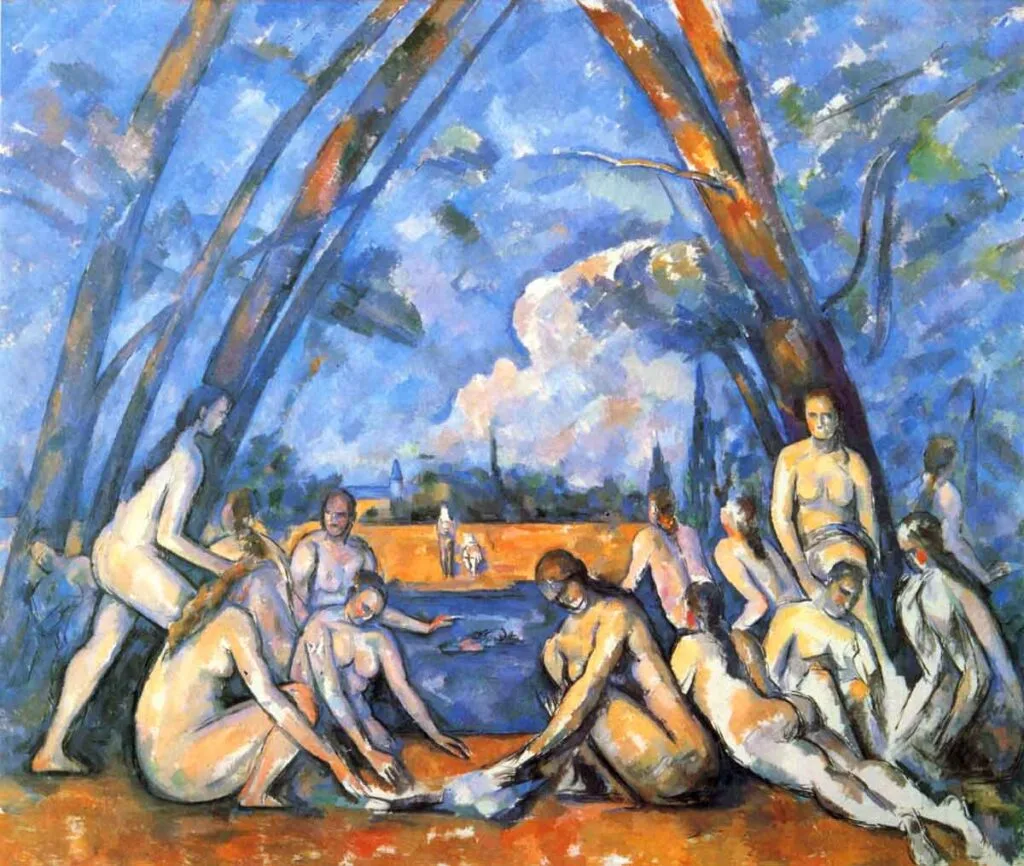 Los bañistas de Cezanne.