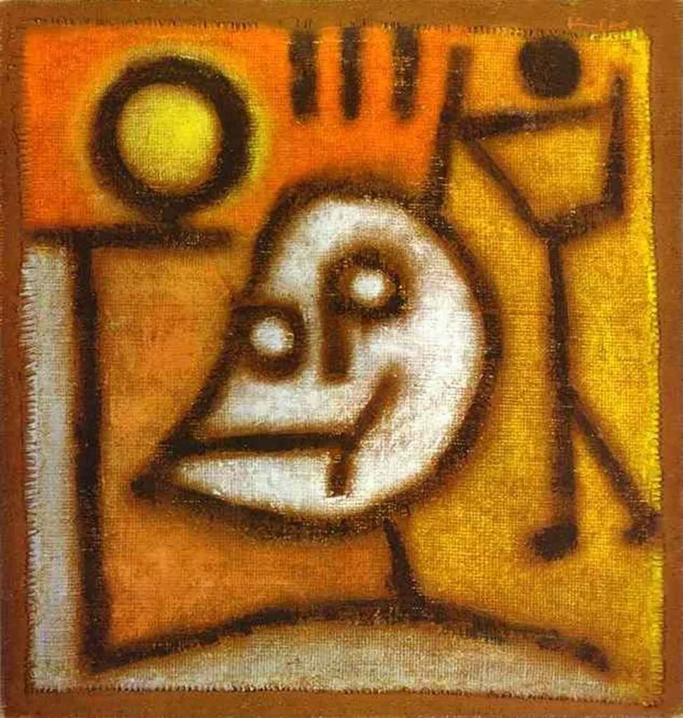 Muerte y fuego es una pintura del alemán Paul Klee.