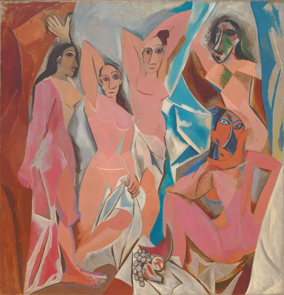 Las señoritas de Avignon de Pablo Picasso representan a mujeres en un burdel de dicha localidad.