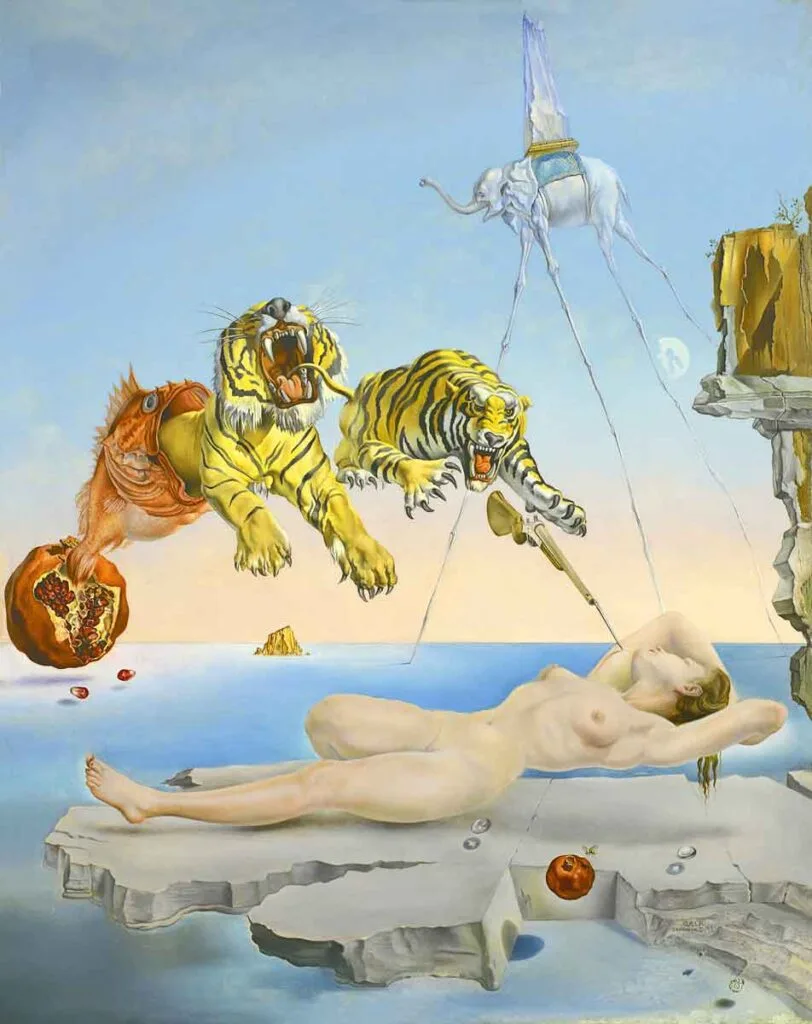 El sueño causado por el vuelo de una abeja, de Salvador Dalí.