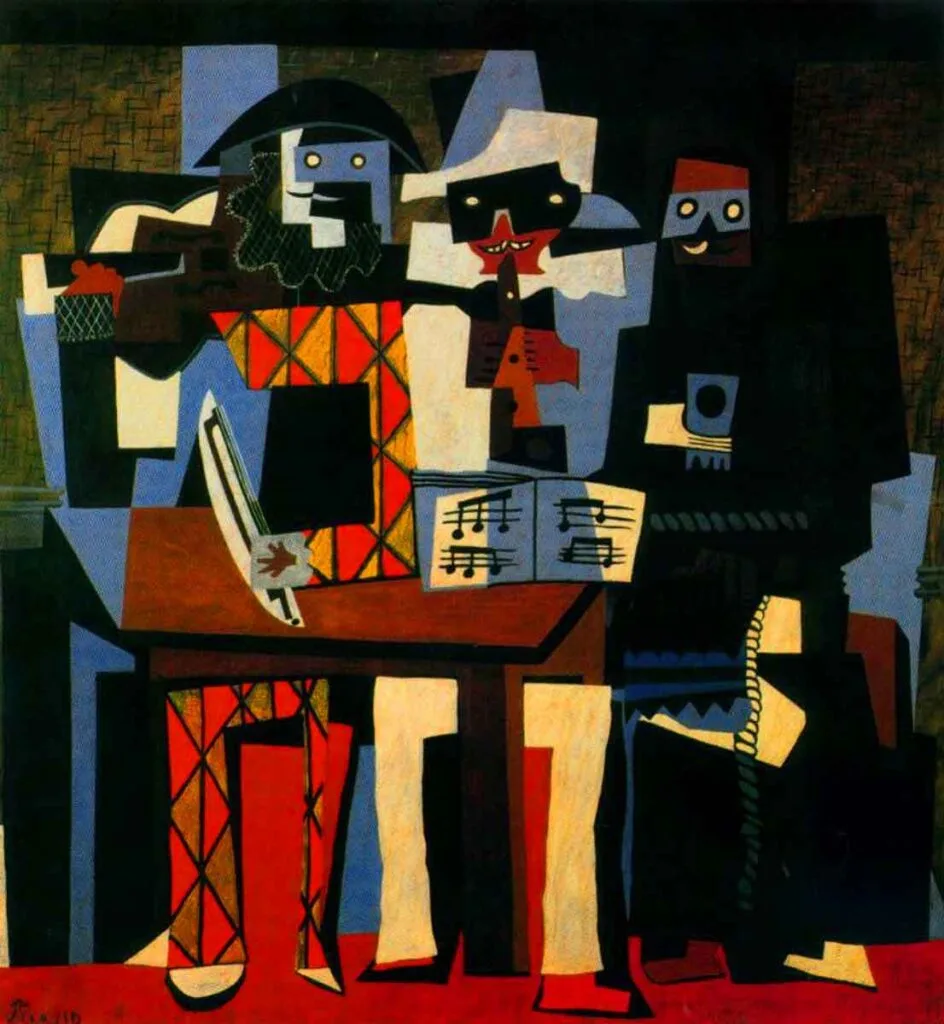 Los tres músicos representan a Picasso junto a dos amigos.