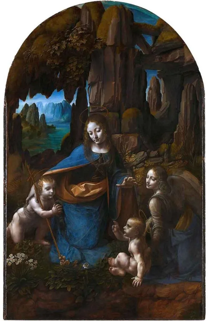 Virgen de las rocas, versión de la National Gallery.
