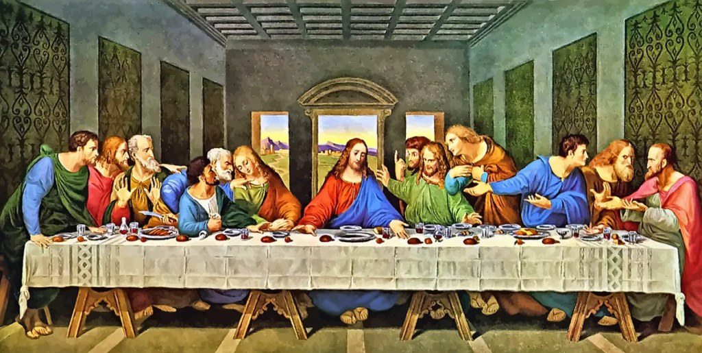 La última cena epoca de los artistas del renacimiento