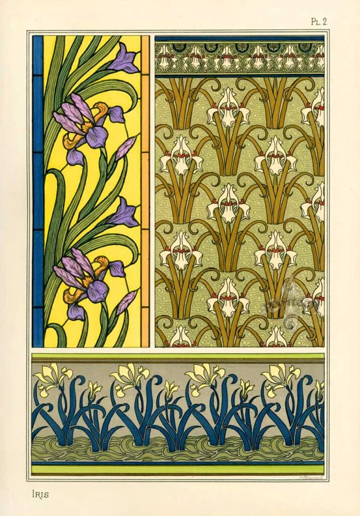 Ilustraciones botánicas de Eugene Grasset, del estilo art nouveau.