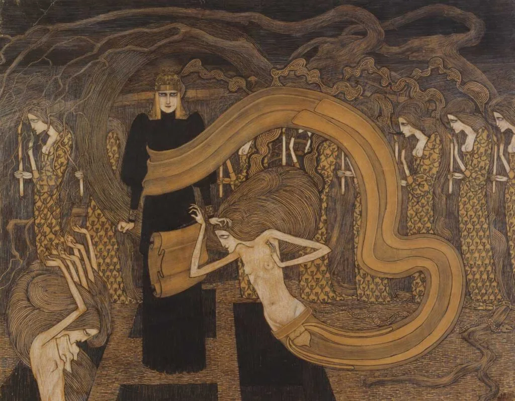 Oh Tumba, una de las obras del artista Jan Toorop.