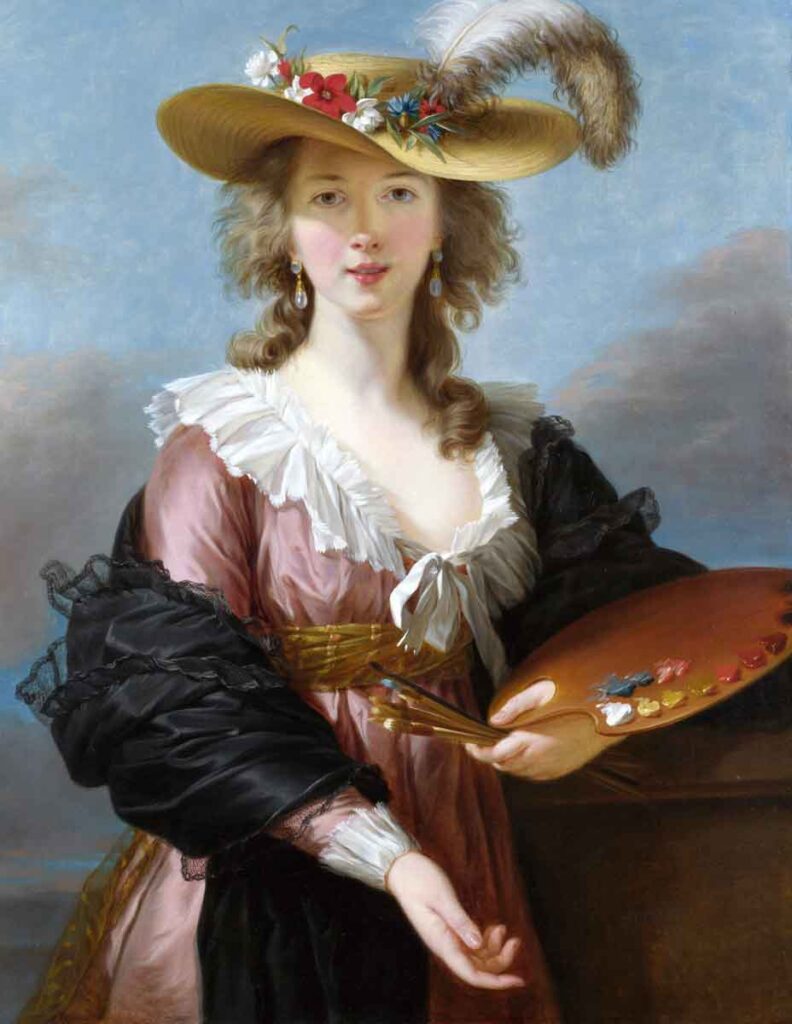 Elisabeth Louise Vigée le Brun fue pintora de la corte. 
