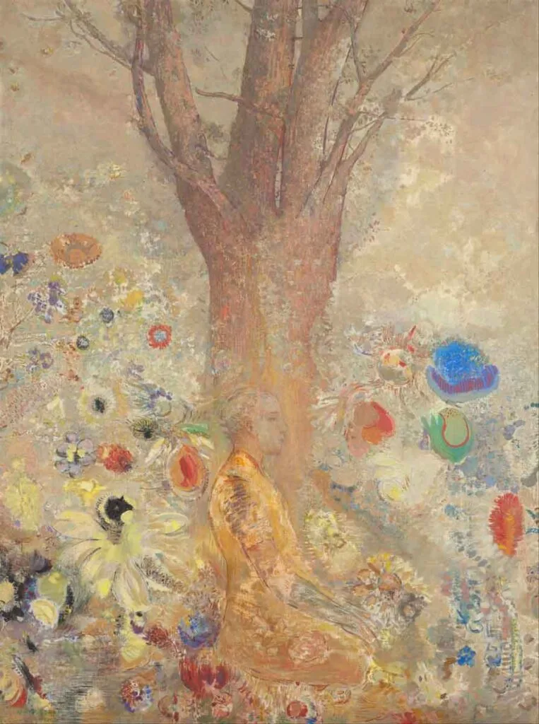 Representación de Buda realizada por Odilon Redon.