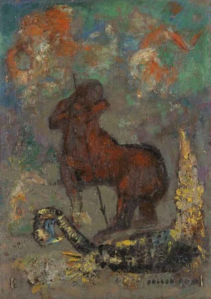 El centauro y el dragón´de Odilon Redon