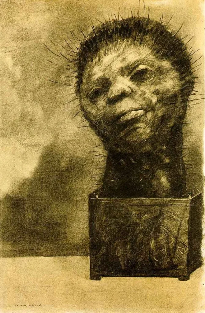 El Hombre Cactus, una mezcla de hombre y planta creado por el artista Odilon Redon.