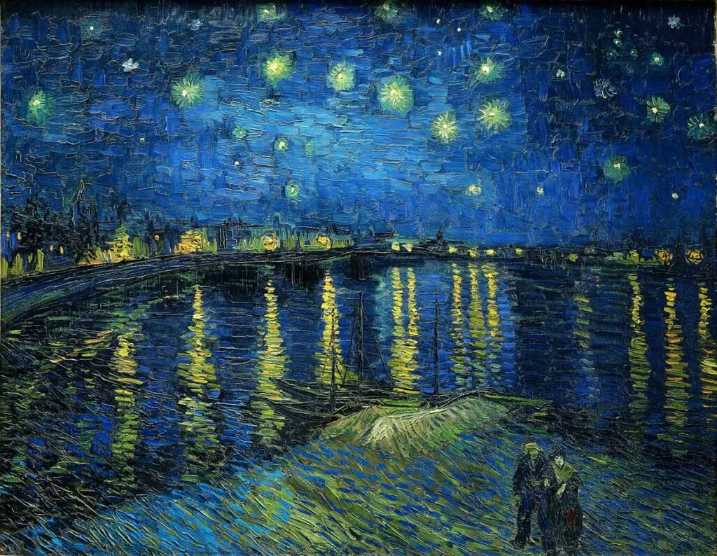 Noche Estrellada es otra de las escenas nocturnas pintadas por Van Gogh antes de su cuadro La noche estrellada. 