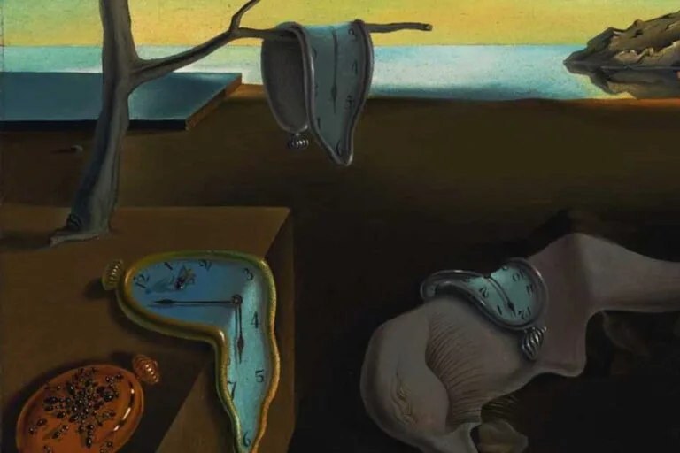 Cuadro de la persistencia de la memoria de Salvador Dalí.