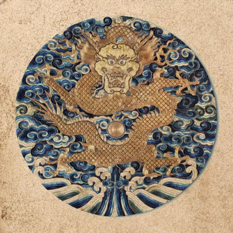 El dragón y el tigre son animales representados en el arte chino.