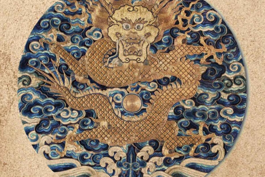 El dragón y el tigre son animales representados en el arte chino.