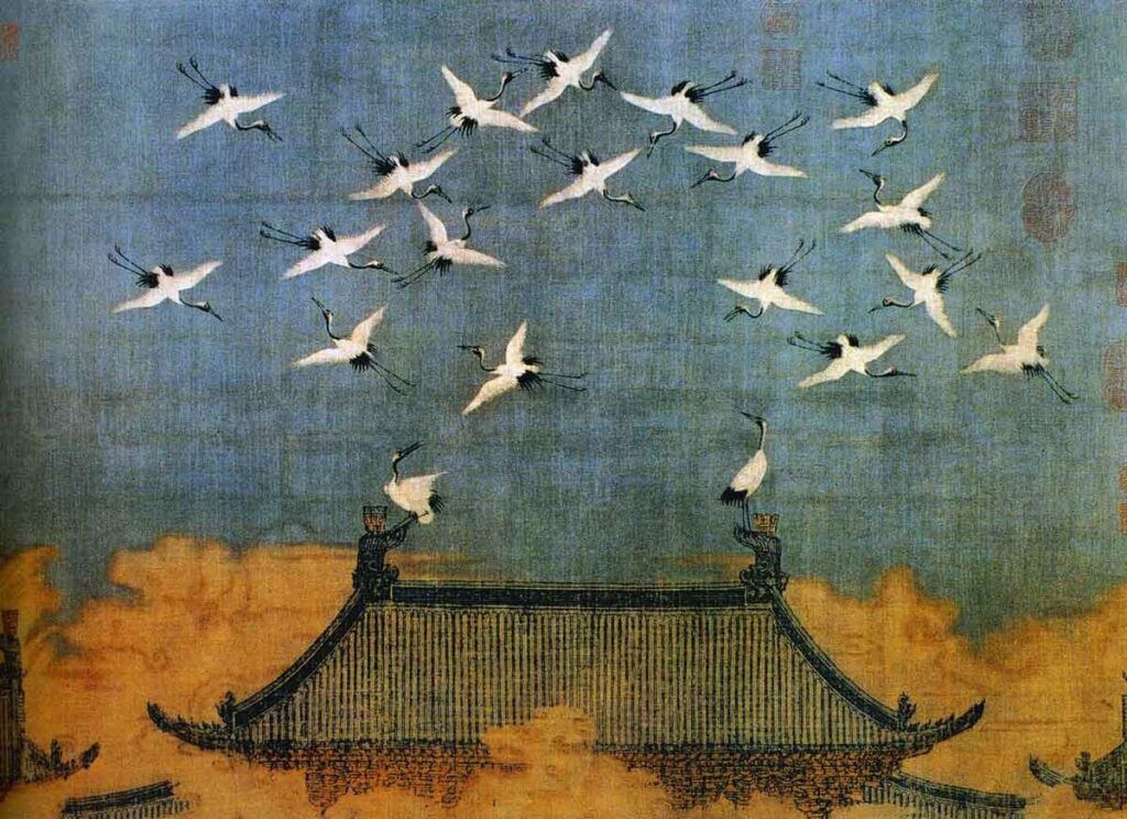 Los árboles y los animales son motivos frecuentes en el arte chino.