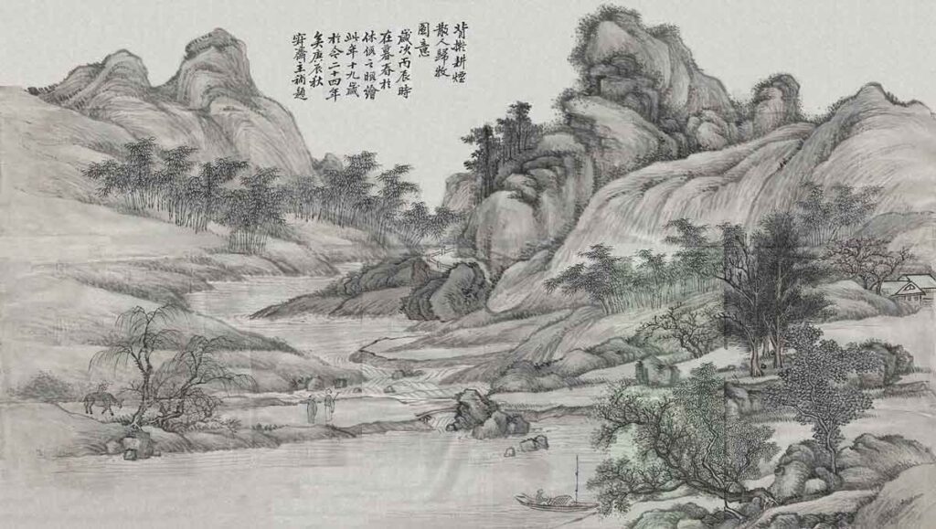 El arte chino engloba un amplio número de disciplinas que van desde la caligrafía a la escultura.