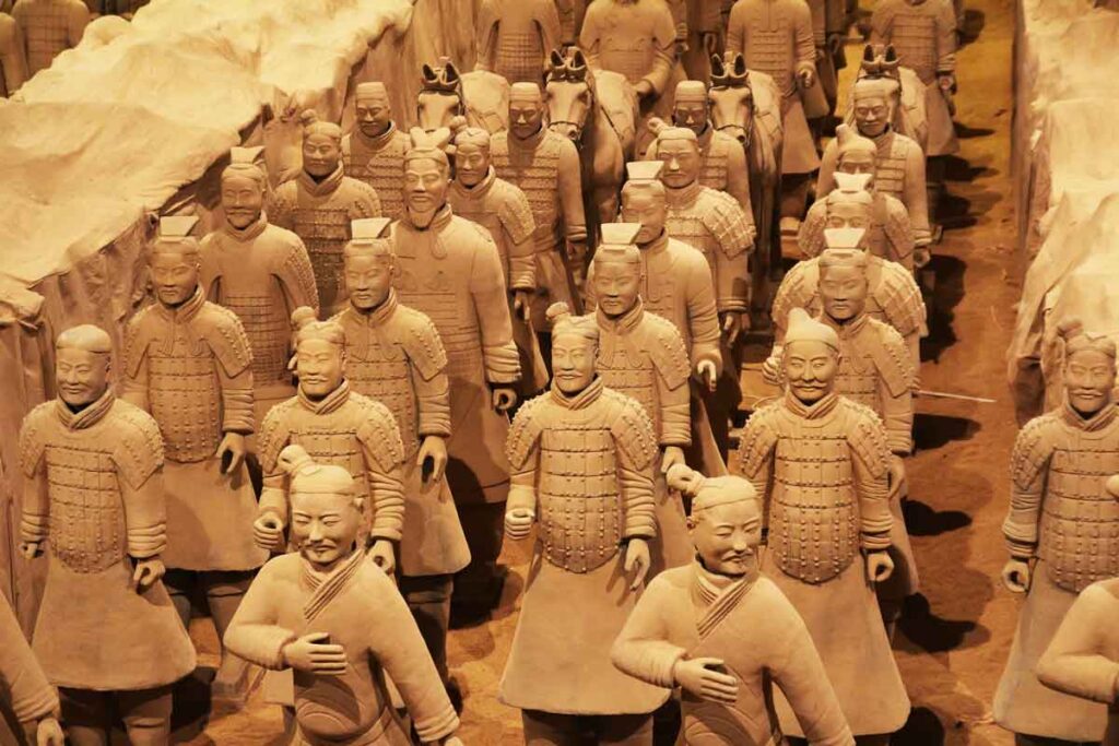 Las Estatuas de los guerreros de Terracota son un ejemplo de la profundidad del arte chino.