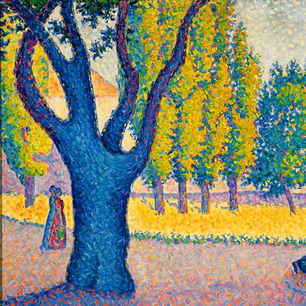El puntillismo es la creación de obras de arte a través del dibujo de puntos.