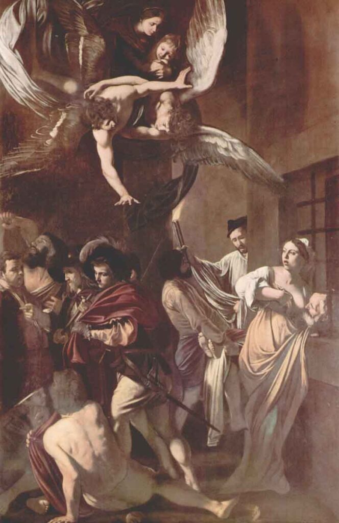 Siete obras de Misericordia, una de las obras de la última etapa de Caravaggio.