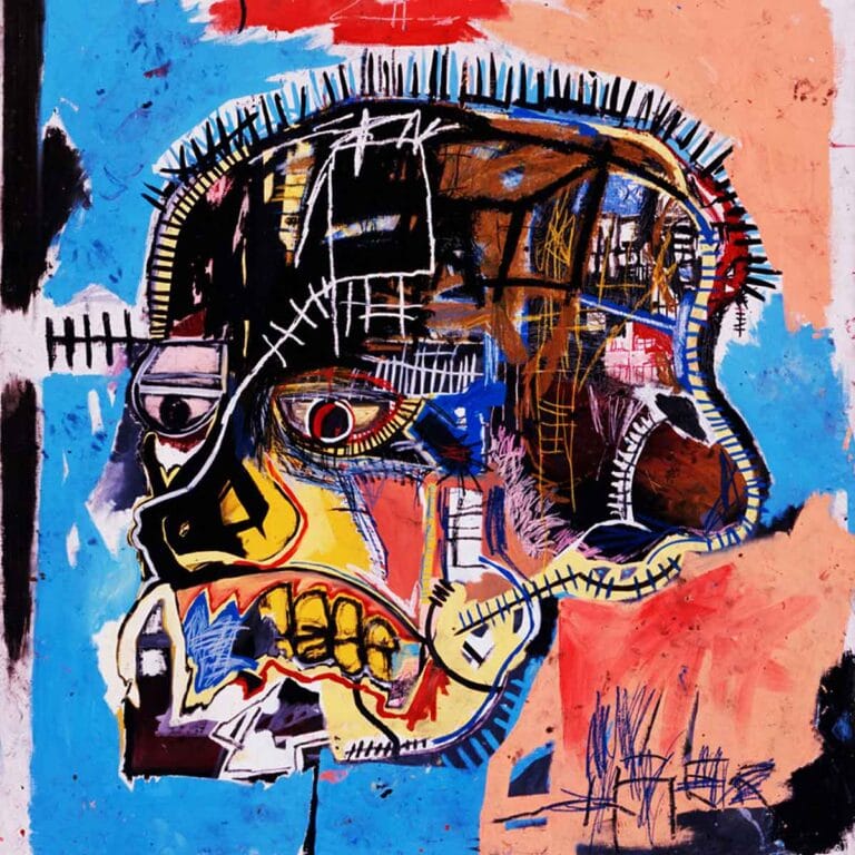The art style of Jean Mitchel Basquiat.