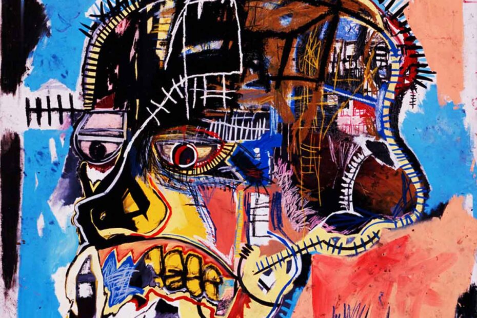 The art style of Jean Mitchel Basquiat.