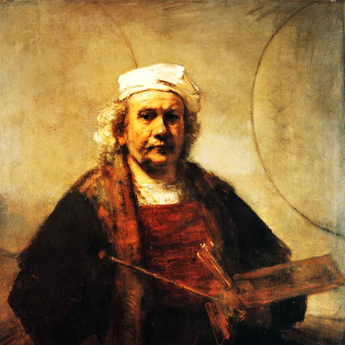 The mastery is reflected in Rembrandt´s art style.